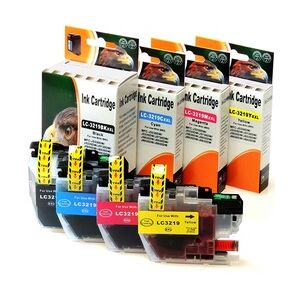 D&C Patronen Set kompatibel Brother MFC-J6930DW alle Farben 4x LC-3219 XL Tinte Tintenpatronen XL-Set LC3219XLVALDR