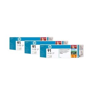 HP 91 Druckerpatrone 3-ink Multipack 775ml Hellgrau