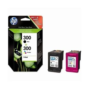 HP 300 2er-Pack 200 Seiten Schwarz Cyan Magenta Gelb
