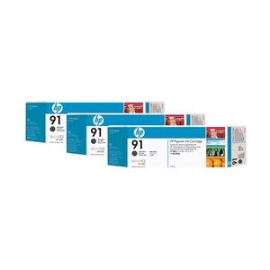 HP 91 Druckerpatrone 3-ink Multipack 775ml mattschwarz