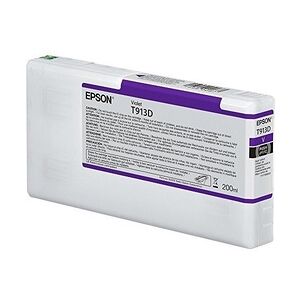 Epson T913D 200 ml violett Original Tintenpatrone für SureColor SC-P5000 Violet Spectro