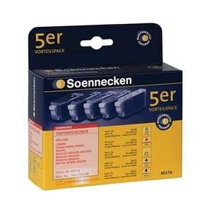 Soennecken Tintenpatrone 80178 wie Canon PGI525/CLI526 5 St./Pack.