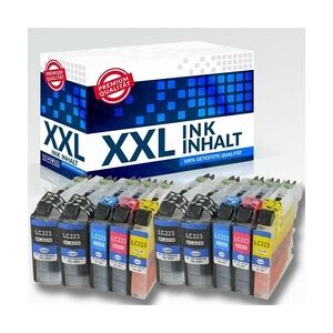 10x Druckerpatronen kompatibel für Brother MFC-J460DWLC223 10x LC223 4xschwarz 2x je Farbe