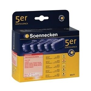 Soennecken Tintenpatrone 80177 wie Canon PGI520/CLI521 5 St./Pack.