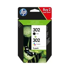 HP Combo Pack Nr. 302 sw+3-fbg.