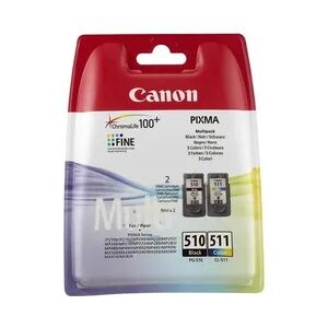 Canon PG-510 / CL-511 Multi pack 2er-Pack Schwarz Farbe Cyan Magenta Gelb