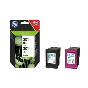 HP Combo Pack Nr.301 sw+3-fbg.