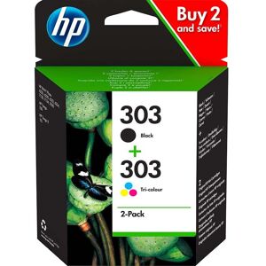 Hewlett Packard HP 2er Set Druckköpfe 303 schwarz, color