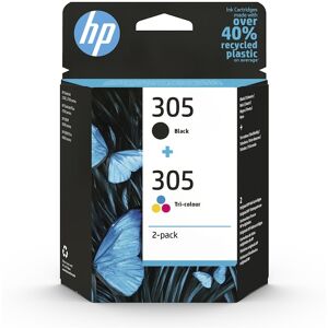 HP Original 305 Druckerpatrone 3-farbig C/M/Y + schwarz (6ZD17AE) Instant Ink