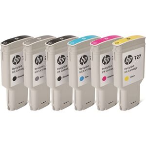 HP Tintenset Nr. 727 High Capacity, 6x 300ml