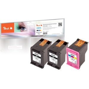 Peach HP 302 XL 3 Druckköpfe XL (2*bk, col) ersetzt HP No. 302XL, F6U68AE, F6U67AE für z.B. HP Envy 4520, HP OfficeJet 3830, HP Envy 4522 e-All-in-One (wiederaufbereitet)