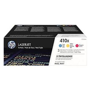 Original HP Toner 410X CMY, Multipack, cyan, magenta, gelb