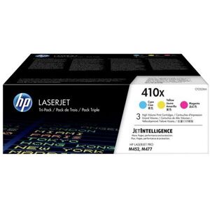 HP 410X 3er-Pack Cyan/Magenta/Gelb Original LaserJet Tonerkartuschen mit hoher Reichweite