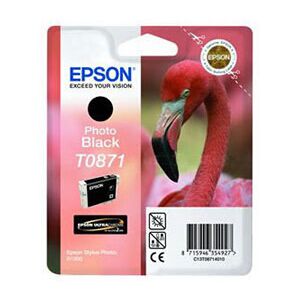 Epson Nr.T0871/c13t08714010 Blækpatron, Sort, 5600