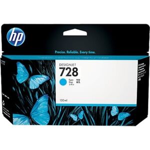 HP No 728 F9j67a Blæk, Cyan, 130 Ml