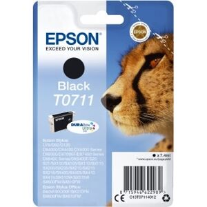 Epson Nr.T0711/c13t07114012 Blækpatron, Sort, 240s