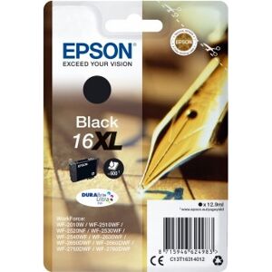 Epson T1631/c13t16314012 Xlblækpatron, Sort, 500s