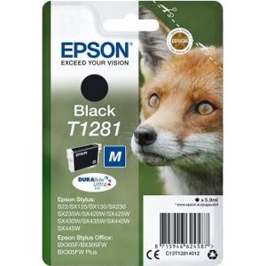 Epson Nr.T1281/c13t12814022 Blækpatron, Sort, 170s