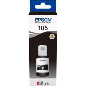 Epson T105 Blæktank, Sort, 140ml