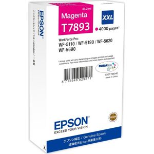 Epson T7893/c13t789340 Xxl Blækpatron, Rød, 4000s