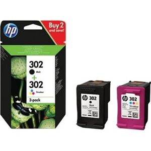 HP No 302 X4d37ae Blækpatroner Sort + Farve 2-Pak