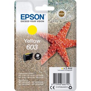 Epson 603 Blækpatron, Gul, Blister, 2,4ml