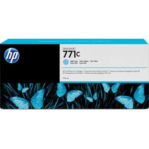 HP No 771c Blækpatron, Lys Cyan, 775ml