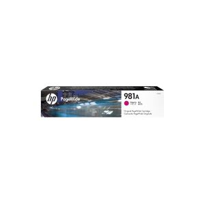 HP 981A - 69 ml - magenta - original - PageWide - blækpatron - for PageWide Enterprise Color MFP 586  PageWide Managed Color E55650