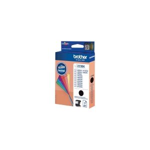 Brother LC223BK - Sort - original - blækpatron - for Brother DCP-J4120, J562, MFC-J4625, J480, J5320, J680, J880  Business Smart MFC-J4420