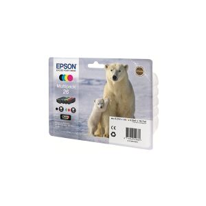 Epson 26 Multipack - 4 pakker - sort, gul, cyan, magenta - original - blækpatron - for Expression Premium XP-510, 520, 600, 605, 610, 615, 620, 625, 700, 710, 720, 800, 810, 820