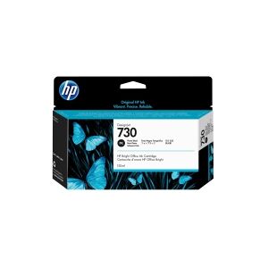 HP 730 - 130 ml - foto-sort - original - DesignJet - blækpatron - for DesignJet SD Pro MFP, T1600, T1600dr, T1700, T1700dr, T1708, T1708dr, T2600, T2600dr