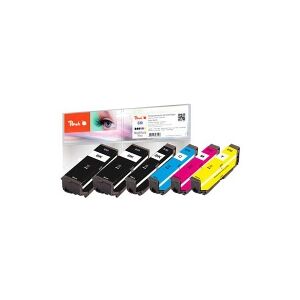 Peach Multi Pack Plus - 6 pakker - sort, gul, cyan, magenta - kompatibel - blækpatron - for Epson Expression Home XP-830  Expression Premium XP-530, 540, 630, 635, 640, 645, 830, 900