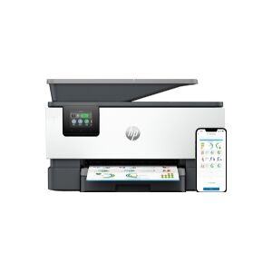 HP OfficeJet Pro 9125e All-in-One-printer, Farve, Printer til Små og mellemstore virksomheder, Print, kopiering, scanning, fax, +  Kompatibel med Instant Ink  Print fra telefon eller tablet  Touchskærm  Smart Advance-scanning  Instant-papir  Fremadvendt p