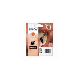 Epson T0879 - 11.4 ml - orange - original - blister - blækpatron - for Stylus Photo R1900