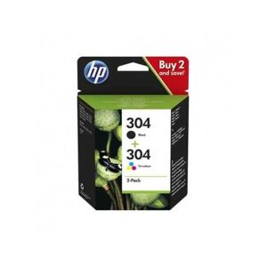 Cartucho Orig Hp Nâº 304 Pack Colores Y Negro Negro/Magenta 3Jb05Ae