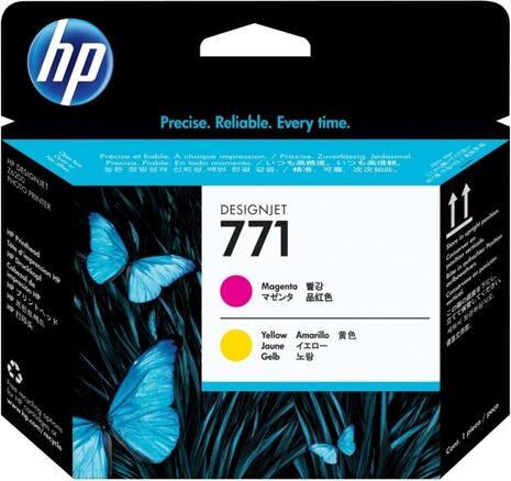 HP Cabezal de Impresión Original HP 771 CE018A Magenta / Amarillo para DesignJet Z6200, Z6600 , Z6800