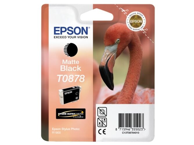 Epson Cartucho de Tinta Original EPSON C13T08784020 T0878 Negro Mate - para Stylus Photo R1900