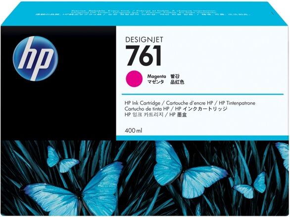 HP Cartucho de Tinta Original HP 761 de 400 ML CM993A Magenta para DesignJet T7100, T7200 Production Printer