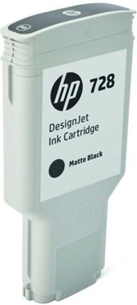 HP Cartucho de Tinta Original HP 728 F9J68A Negro Mate para DesignJet T730, T830