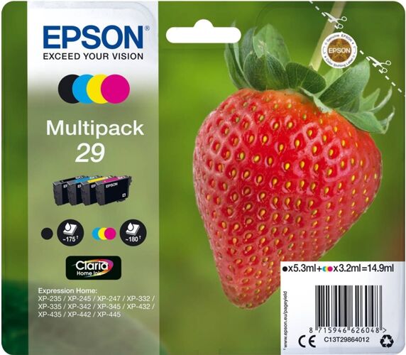 Epson Cartucho de tinta EPSON Epson Multipack 4-colours 29 Claria Home Ink