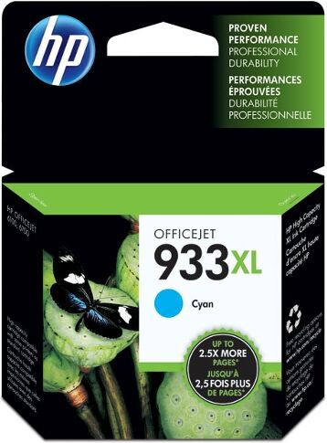 HP Cartucho de tinta HP 933XL cian original (CN054AE)