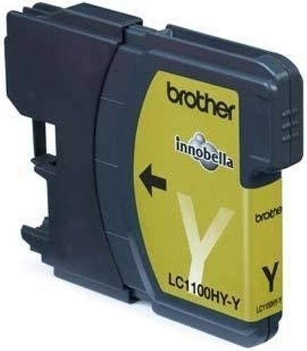 Brother Cartucho de tinta Original BROTHER LC1100HYY Amarillo 750 páginas