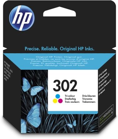 HP Cartucho de tinta HP 302 color original (F6U65AE)