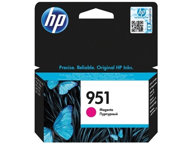 HP Cartucho de tinta Original HP 951 Magenta para HP OfficeJet Pro 251dw, 276dw, 8100, 8600, 8600 Plus, 8610, 8615, 8620