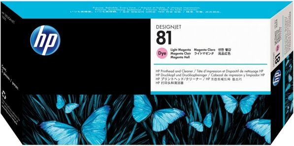 HP Cabezal de Impresión Original HP 81 C4955A Magenta Claro para DesignJet 5000, 5000ps, 5500, 5500 uv, 5500mfp, 5500ps