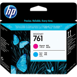 HP 761 Tete d'impression Cyan / Magenta Original CH646A