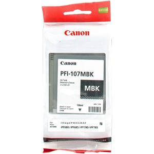 Canon 6704B001 Cartouche dencre Noir Matt Original PFI 107mbk