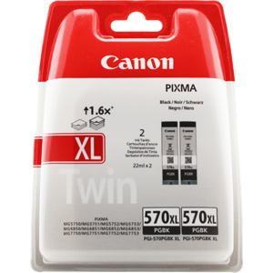 Canon 0318C007 Multipack Noir(e) Original PGI-570PGBK XL Twin