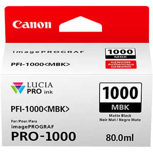 Canon 0545C001 Cartouche dencre Noir Matt Original PFI 1000mbk