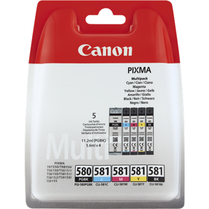 Canon 2078C005 Multipack Noir(e) / Cyan / Magenta / Jaune Original PGI-580+CLI-581 - Publicité